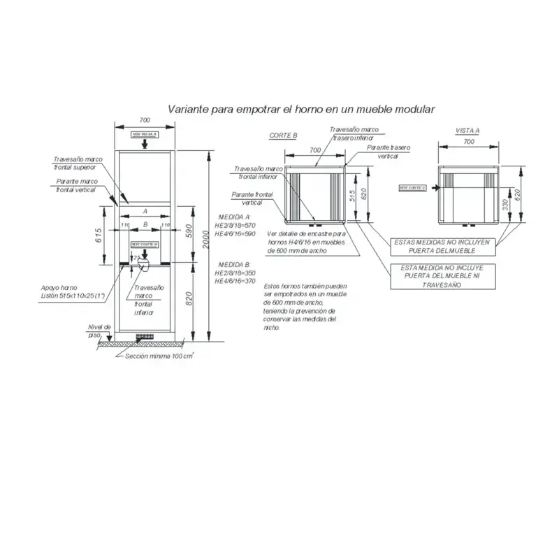 Horno Eléctrico Domec HE18 Reflex