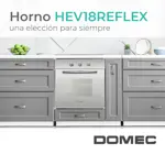 Horno electrico Domec HEV18 Reflex, convector, espejado