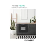 Horno Domec HENG, eléctrico, negro