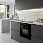 Horno Domec HN18R, multigas, reloj digital, negro