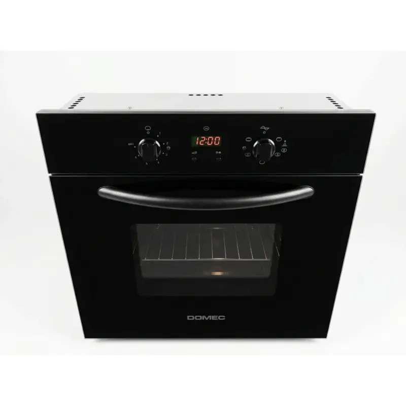 Horno Domec HN18R, multigas, reloj digital, negro