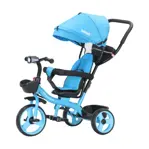 Triciclo Bebesit azul 360° Joy 3 con luz y barra de empuje
