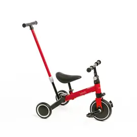 Triciclo Con Manija 2 En 1 Rojo