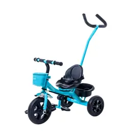 Triciclo Con Manija  Azul Cana...