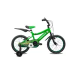 Bicicleta Varón Cross 17755 - R16, Rueditas, Guardabarros, Cubrecadenas, Verde