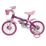 Bicicleta rodado 12 GTS con cantimplora rosa