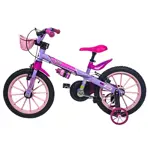 Bicicleta de paseo rodado 16 con cantimplora GTS rosa