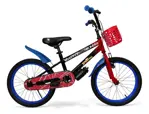 Bicicleta Infantil Rodado 18 Reforzada Negro/rojo Spiderman