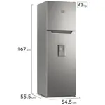 HELADERA 262L HGNW251P NO FROST INV PL. GAFA
