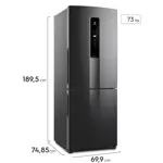 Heladera Electrolux Bottom Freezer No Frost 527L Negra IB7B