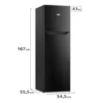 Heladera Gafa No Frost 262L Inverter Negra HGNF251N