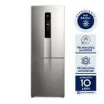 Heladera No Frost Inverter Electrolux Bottom Freezer IB55S 488L Plata