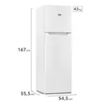 Heladera Gafa No Frost 262L Inverter Blanca HGNF251B