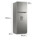 Heladera Gafa No Frost 354L Inverter Plata HGNW333P