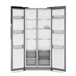 Heladera Electrolux No frost Side by Side 430L Inverter AutoSense Plata ES40S