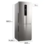 Heladera Electrolux Bottom Freezer No Frost con AutoSense Inox IB7S
