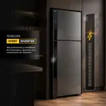 Heladera Whirlpool Negra Xpert AI No Frost Inverter 535 / 510 Lts