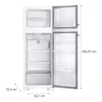 Heladera No Frost 340 Litros Whirlpool WRM39CB blanco