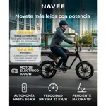 Bicicleta Eléctrica NAVEE KG05 E-Bike Motor 1000W Autonomía 60 Km Velocidad Máxima 32 km/h