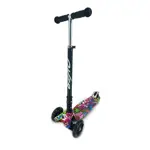 Monopatin Overtech Maxi-891 Plegable Niños 4 Ruedas Led Reforzado 80kg Nergro/Violeta