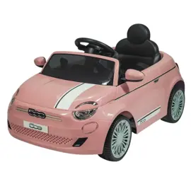 Auto A Batería Fiat 500  Rosa