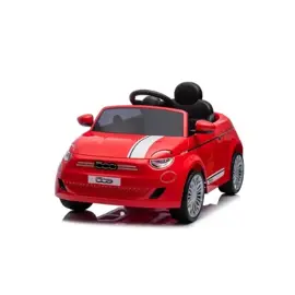 Auto A Batería Fiat 500  Rojo
