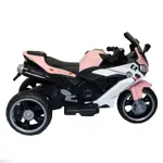 Moto de Carrera Deportiva Infantil a Batería 6V Cromer con Luces Rosa