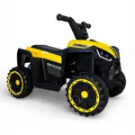 Cuatriciclo a Batería 6V CROMER con Luz y Sonido Color Amarillo