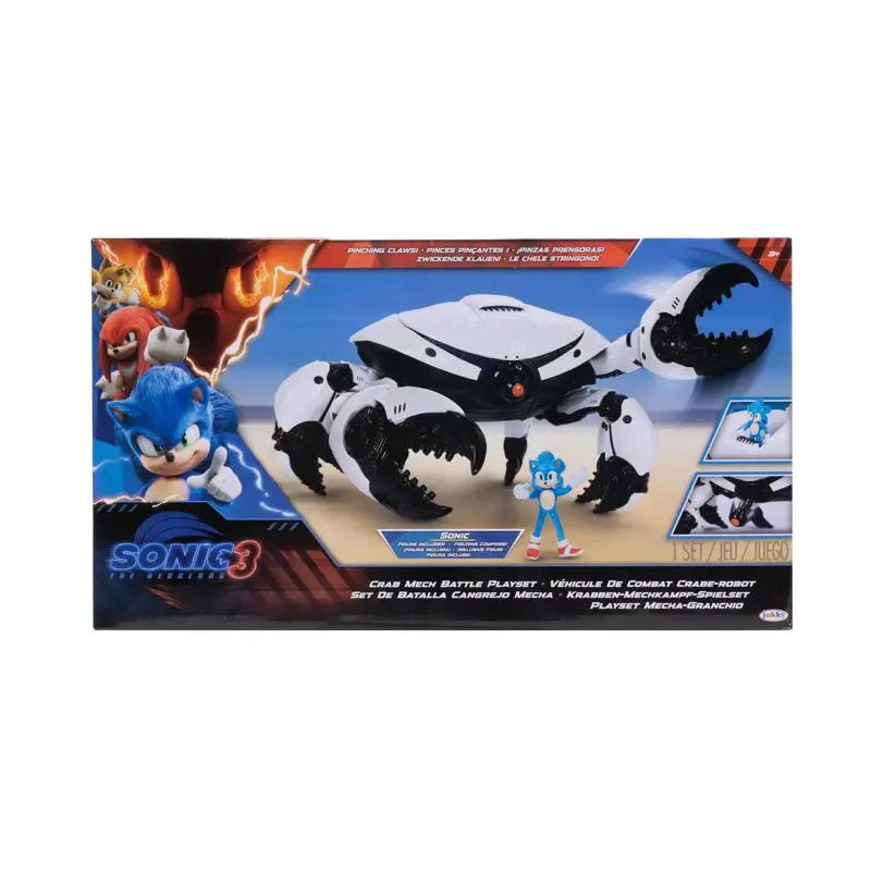 Set de juego: Sonic The Hedgehog, película de Sonic 3, Crab Mech con Sonic