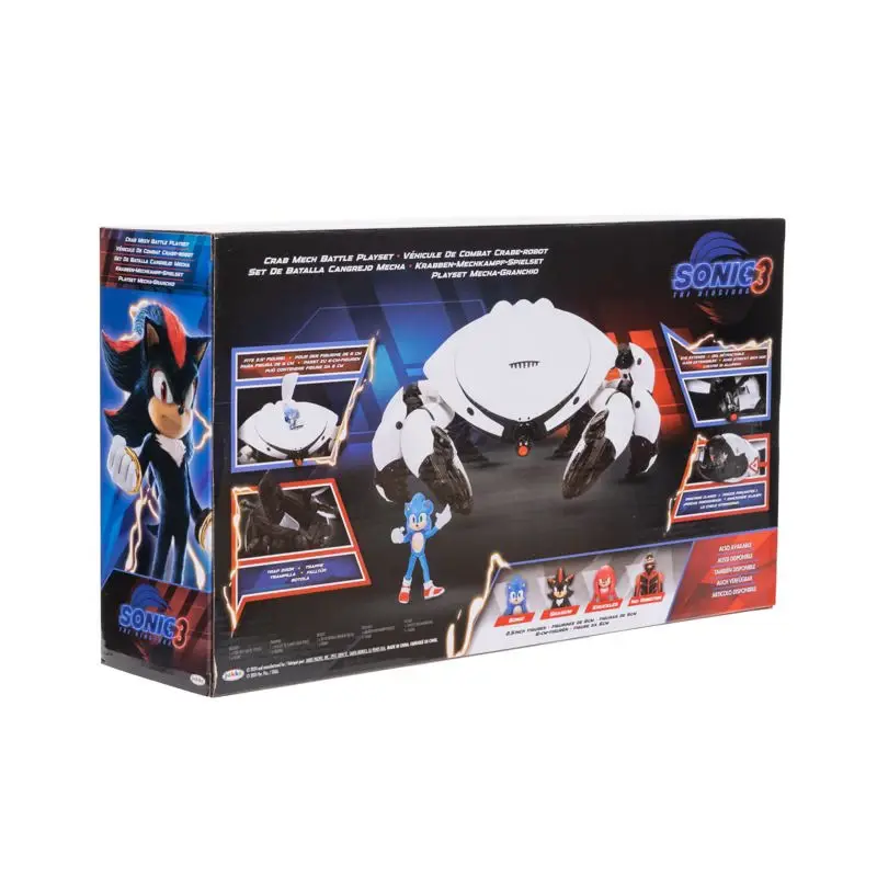 Set de juego: Sonic The Hedgehog, película de Sonic 3, Crab Mech con Sonic