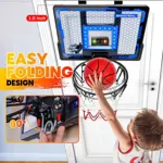 Canasta de baloncesto interior BADGOAL para niños con marcador y 4 barras