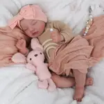 Muñeca Reborn CHAREX realista para recién nacido, 50 cm para dormir