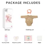 Muñeca Reborn CHAREX realista para recién nacido, 50 cm para dormir