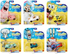 Paquete De 6 Coches Spongebob Wheels Y Furgoneta Ama...