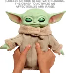 Peluche STAR WARS Grogu Squeeze & Blink con sonido de 11 pulgadas