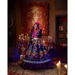 Muñeca, Barbie, Día de Muertos con vestido tradicional con volantes