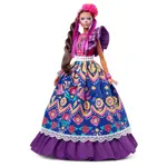 Muñeca, Barbie, Día de Muertos con vestido tradicional con volantes
