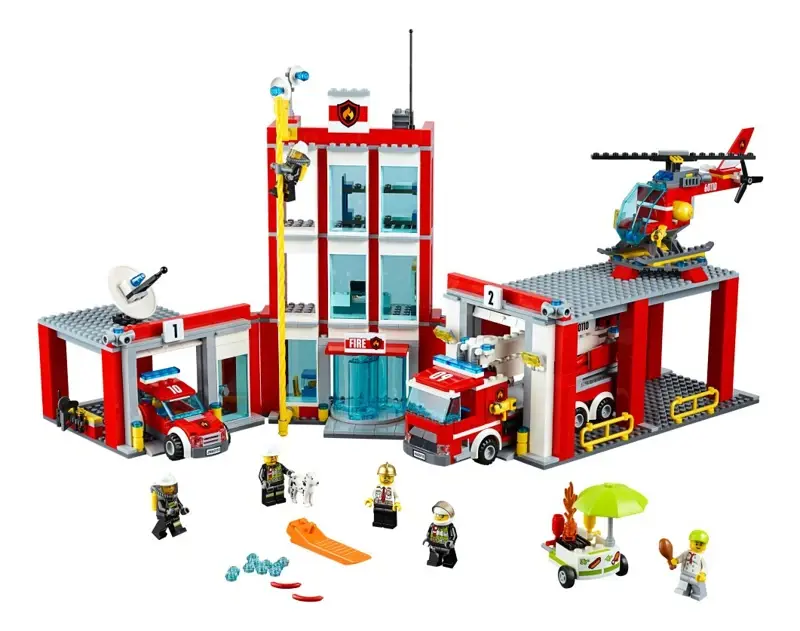 Estaci n De Bomberos City 60110 Lego Megatone