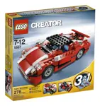 Lego Creator Coche Rojo 5867 Set De Construcción Divertido