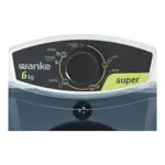 Lavarropas Semiautomático Wanke 6kg Blanco