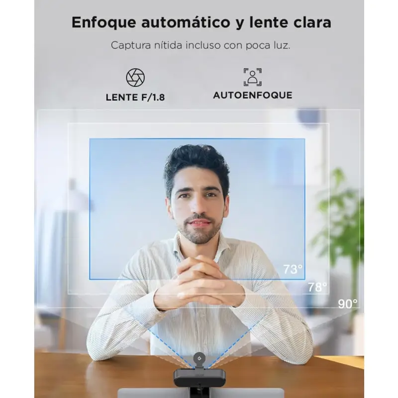 Cámara Web Emeet C960 4k Enfoque Automático 1080p