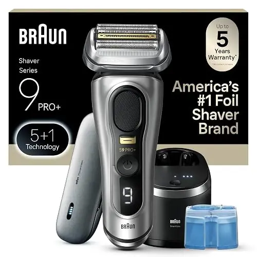 Braun Maquinilla De Afeitar Eléctrica Series 9 Pro+ 9577cc Plateado