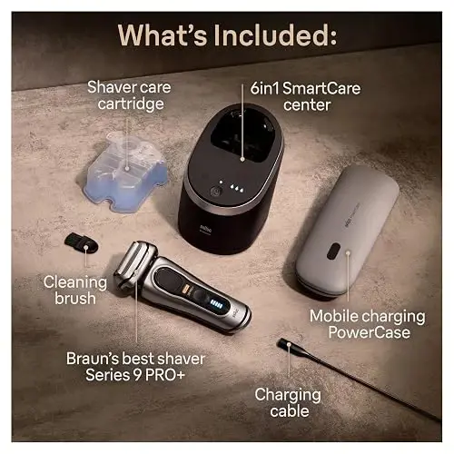 Braun Maquinilla De Afeitar Eléctrica Series 9 Pro+ 9577cc Plateado