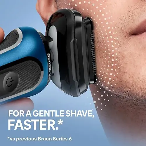 Afeitadora Eléctrica Braun Hombre Recargable Precision Azul
