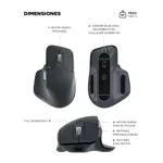 Mouse Logitech MX Master 3S 8000 DPI Bluetooth Ergonómico Sensor Darkfield