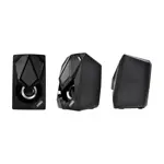 Parlante 2.0 para PC con alimentacion USB y leds RGB OSPAU66 Negro