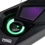 Parlante 2.0 para PC con alimentacion USB y leds RGB OSPAU66 Negro