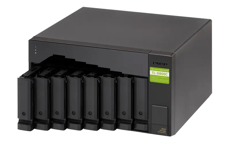 Gabinete de Almacenamiento QNAP TL D800C de 8 Bahías USB 3.2 Tipo C