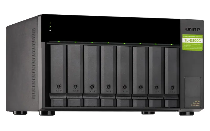 Gabinete de Almacenamiento QNAP TL D800C de 8 Bahías USB 3.2 Tipo C