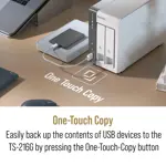 Almacenamiento conectado a la red (NAS) QNAP TS-216G-US de 4 GB de RAM